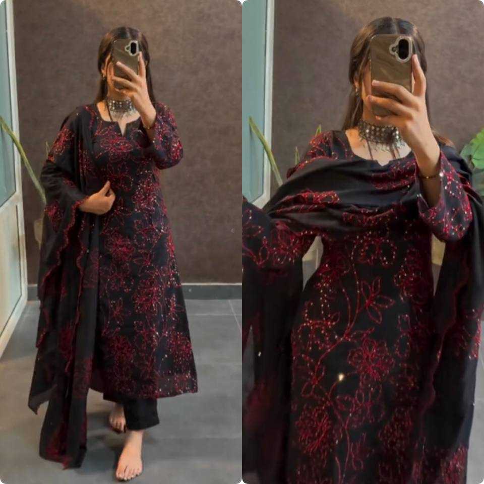 Ynf Heavy Roman Silk KESH141 1110 Suits & Dresses Wholesale Embroidery Suits Designer Suits Silk Suits Manufacturer