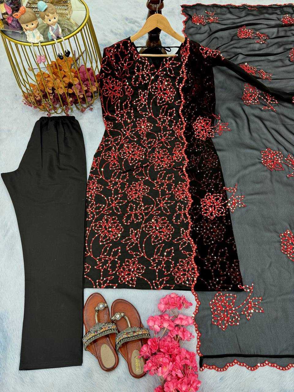 Ynf Heavy Roman Silk KESH141 1110 Suits & Dresses Wholesale Embroidery Suits Designer Suits Silk Suits Manufacturer