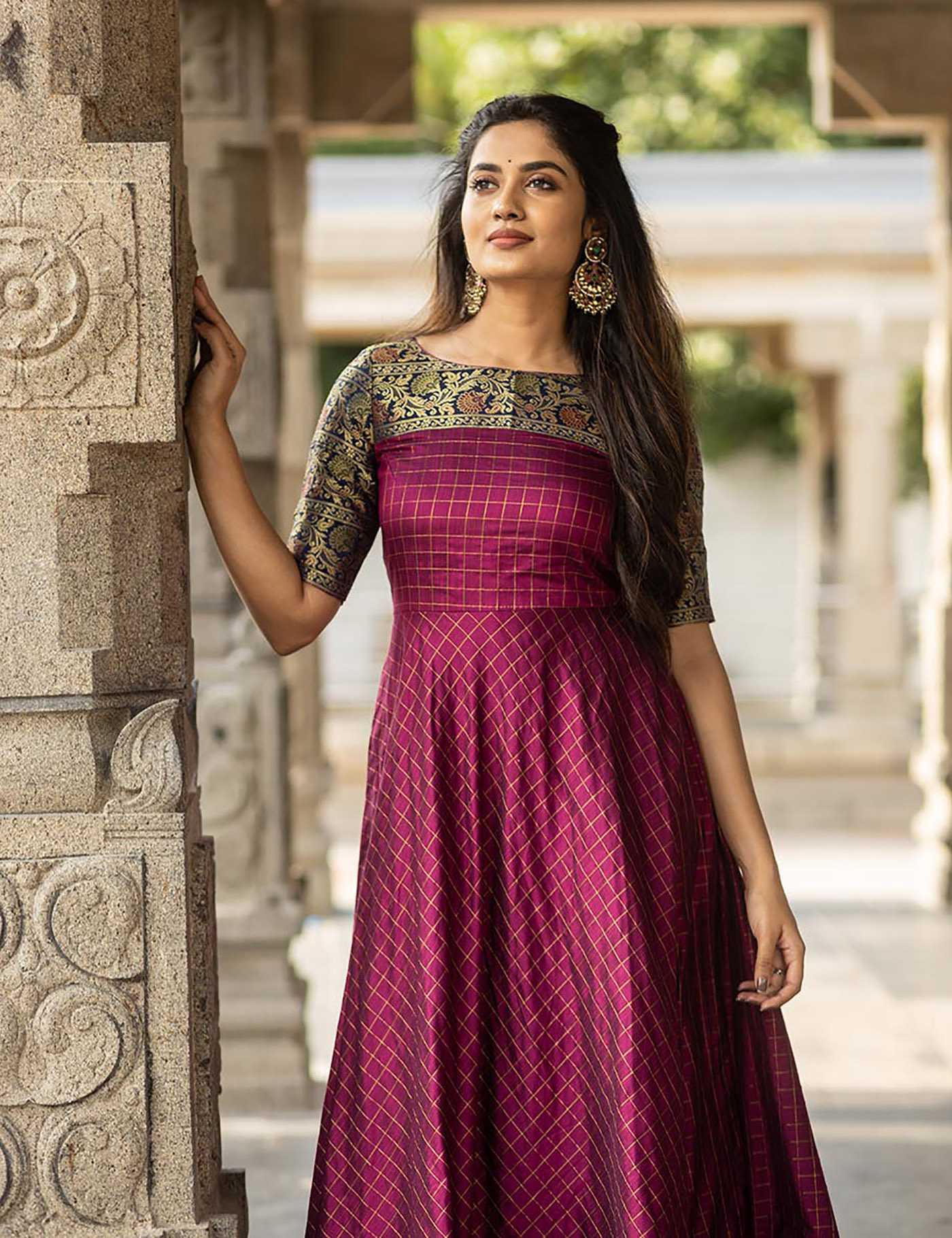 Ynf Jacquard KESH334 Kalash Gown Gowns Wholesale Fancy Gowns Embroidery Gowns Manufacturer