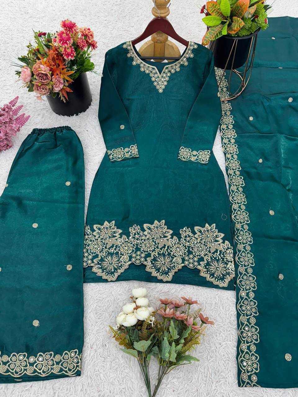 Ynf Jimmy Choo KESH499 1674 Suits & Dresses Wedding Collections Festive Collections Wholesale Embroidery Suits Ladies Silk Suit Wedding Outfits Manufacturer