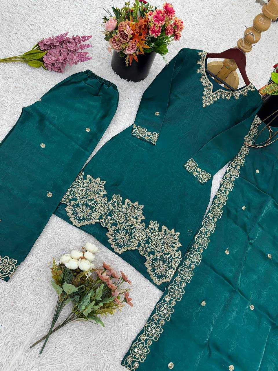Ynf Jimmy Choo KESH499 1674 Suits & Dresses Wedding Collections Festive Collections Wholesale Embroidery Suits Ladies Silk Suit Wedding Outfits Manufacturer