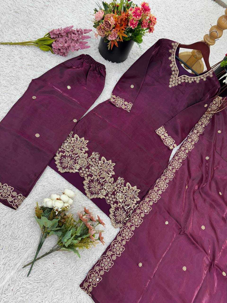 Ynf Jimmy Choo KESH499 1674 Suits & Dresses Wedding Collections Festive Collections Wholesale Embroidery Suits Ladies Silk Suit Wedding Outfits Manufacturer