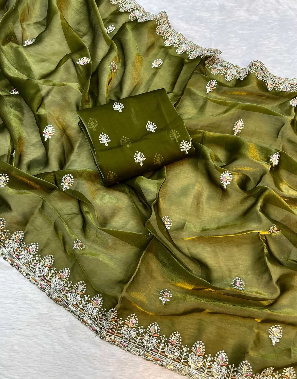 Ynf Jimmy Choo RIN199 Thread Sarees Wedding Collections Festive Collections Wholesale Jimmy Choo Sarees Sequin Sarees Embroidered Sarees Manufacturer