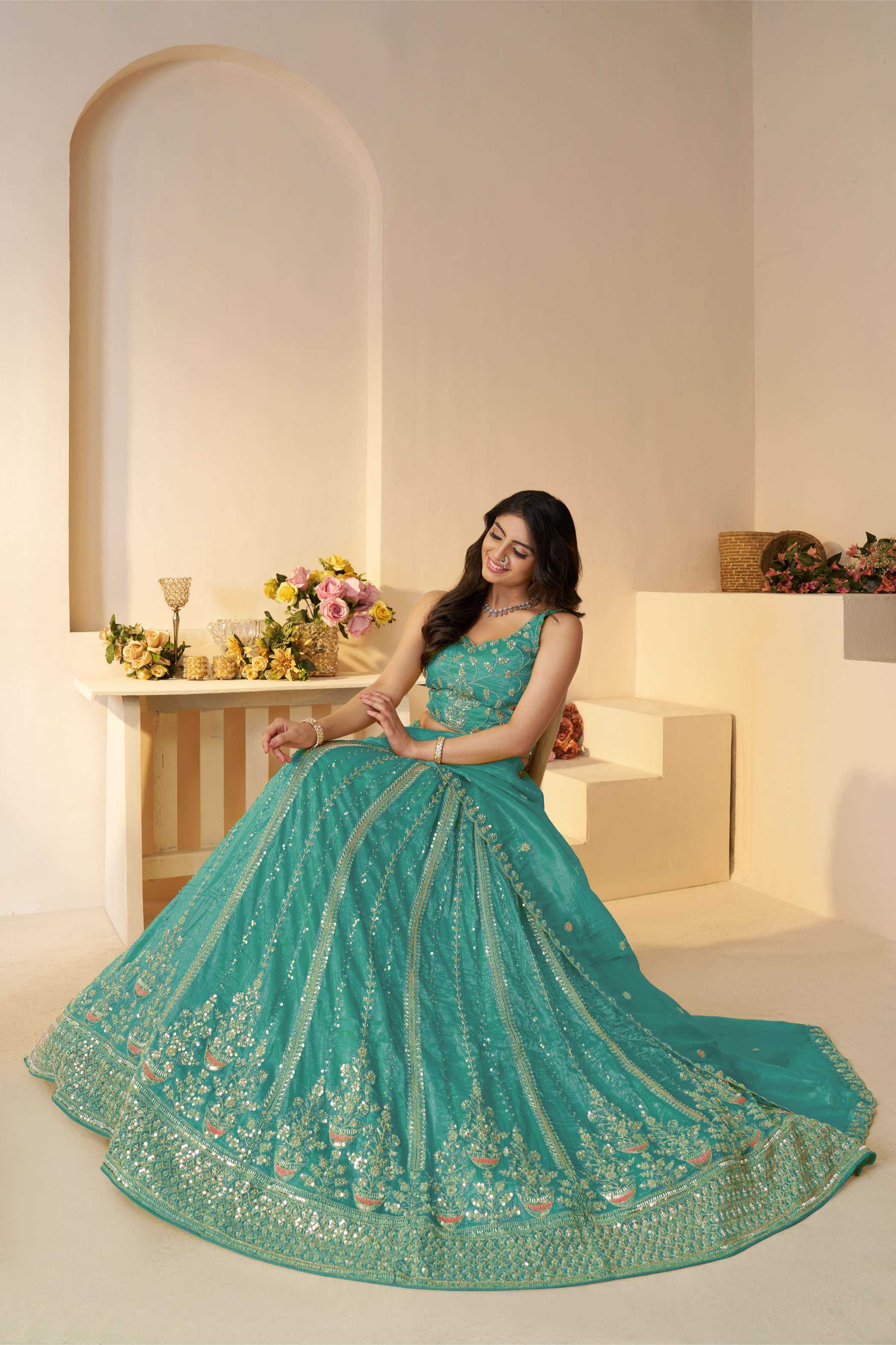 Ynf Jimmy Choo RIN230 44 Lehengas Wholesale Designer Lehenga Fancy Lehenga Embroidered Lehenga Manufacturer