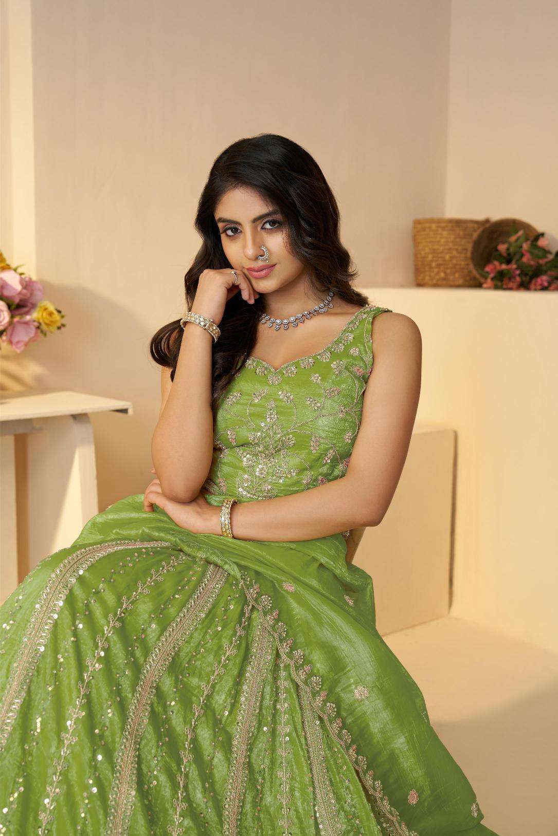 Ynf Jimmy Choo RIN230 44 Lehengas Wholesale Designer Lehenga Fancy Lehenga Embroidered Lehenga Manufacturer