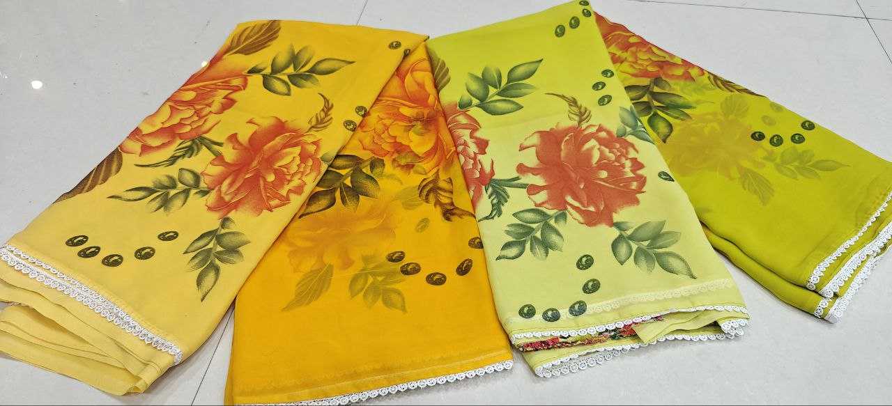 Ynf Linen RIN231 FLOWER PADING Sarees Wedding Collections Wholesale Designer Sarees Linen Sarees Haldi Outfits Manufacturer