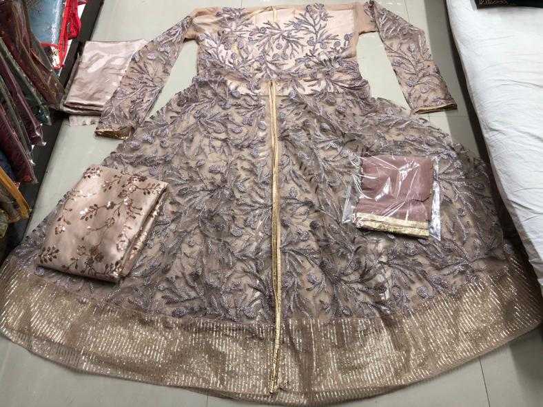 Ynf Net KESH504 004551 Suits & Dresses Wedding Collections Festive Collections Wholesale Net Suit Designer Suits Embroidered Suits Manufacturer