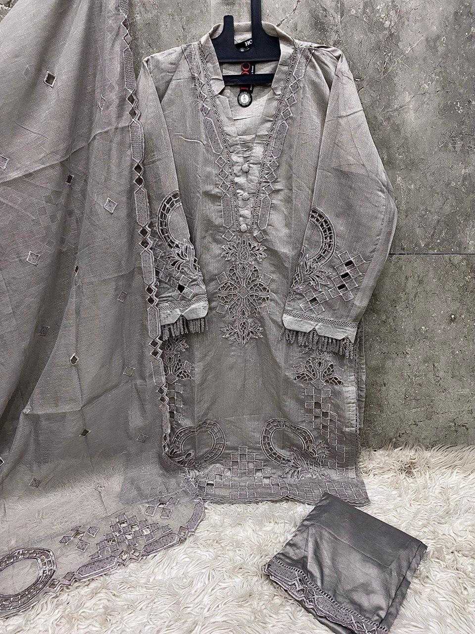 Ynf Organza KESH450 HF-166 Suits & Dresses Islamic Clothing Festive Collections Wholesale Pakistani Suits Afghani Suits Kashmiri Suits Manufacturer