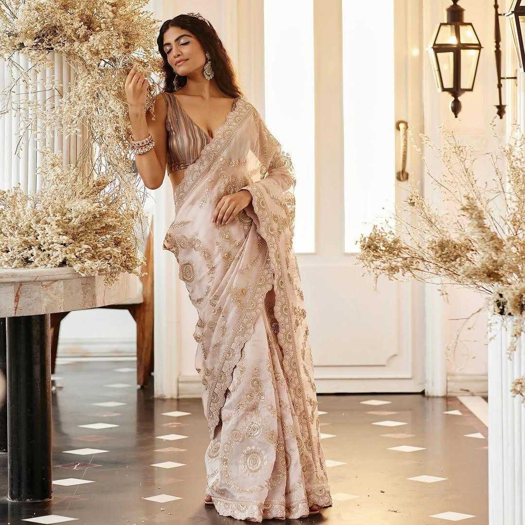 Ynf Organza RIN164 Wedding Wear Sarees Wedding Collections Festive Collections Wholesale Organza Sarees Embroidered Sarees Traditional Sarees Manufacturer