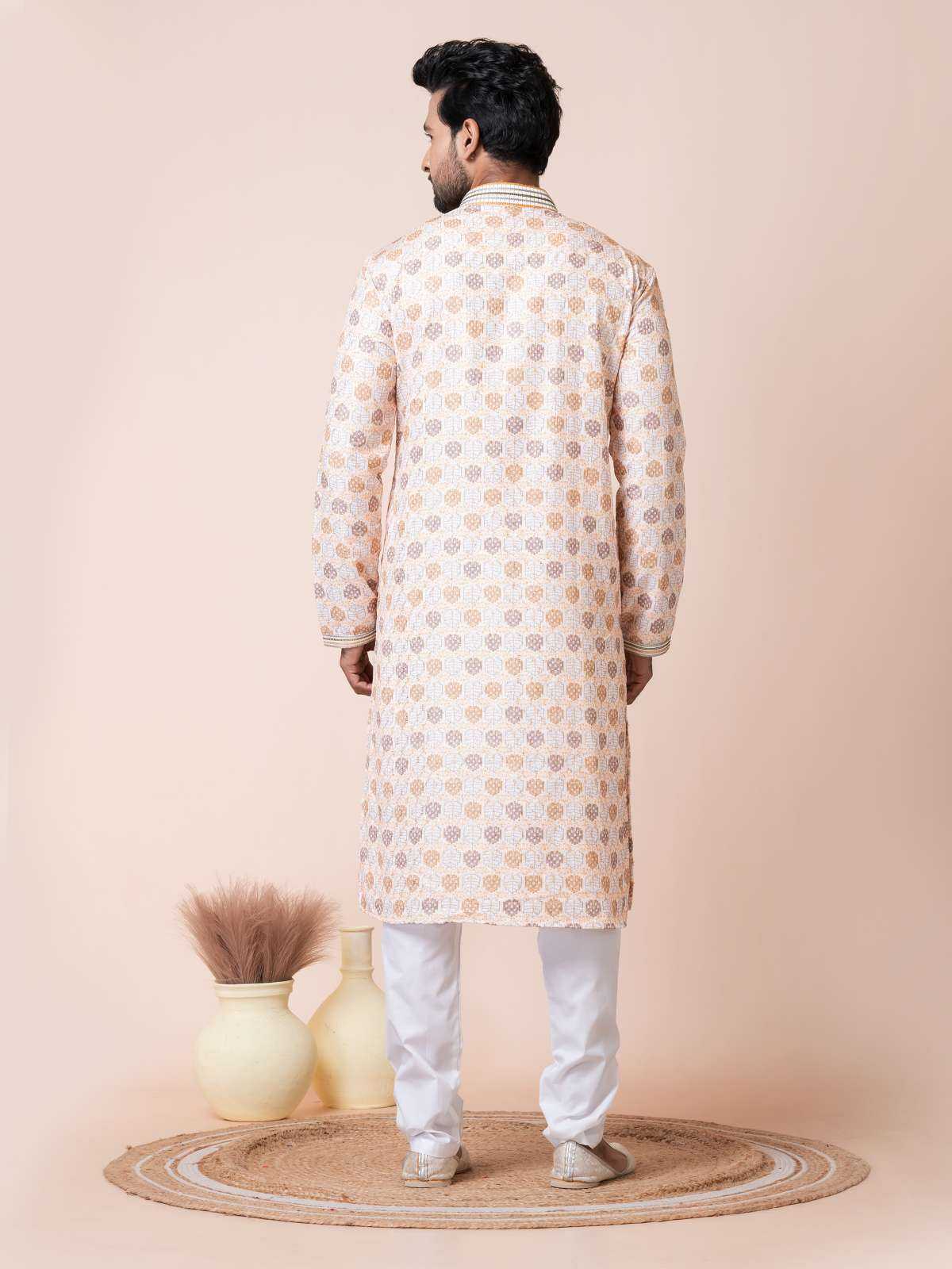 Ynf Poly Cotton RIN223 3477A Mens Wear Wholesale Mens Kurtas Mens Kurta Pyjama Men Wedding kurta Manufacturer