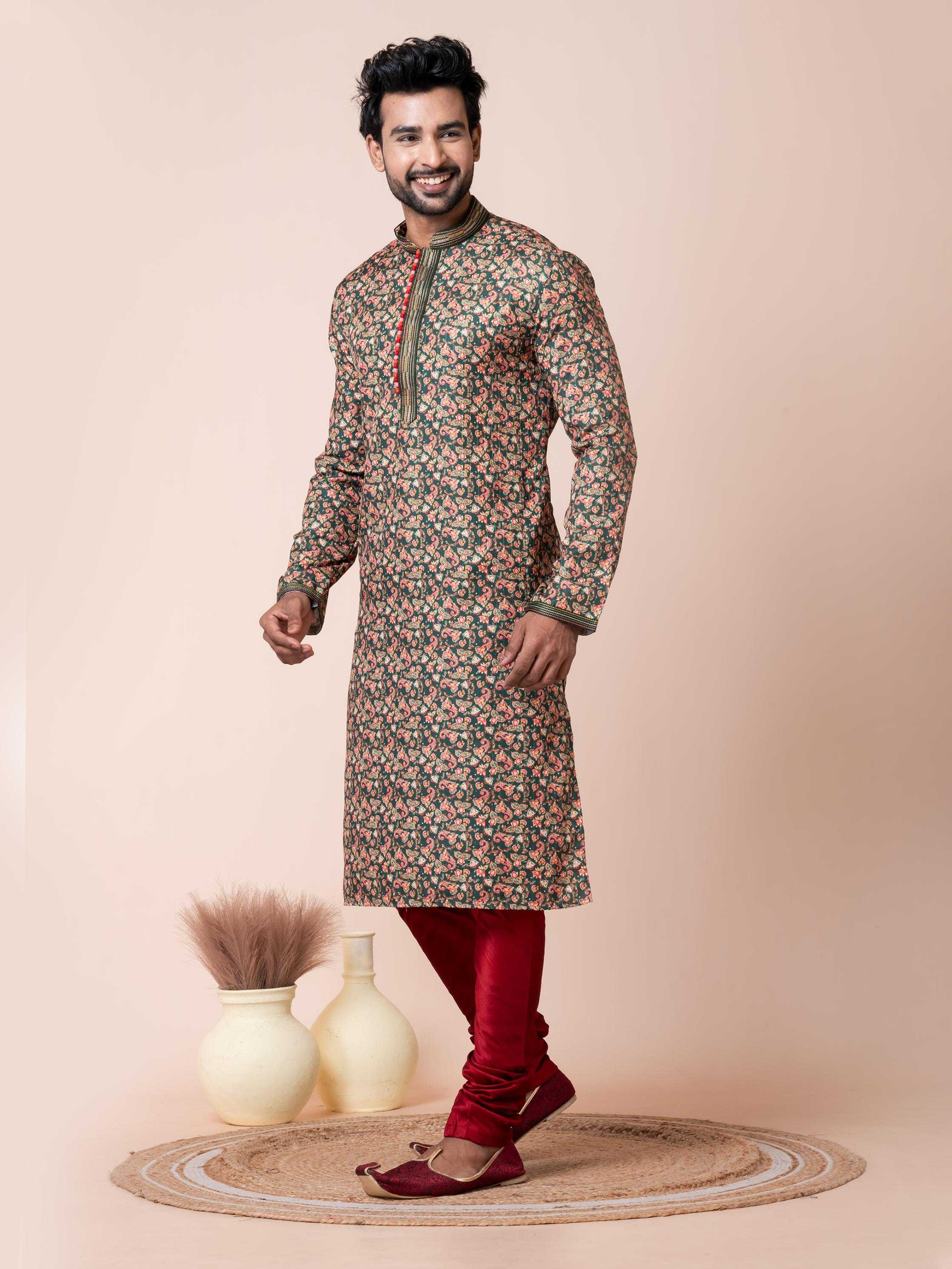 Ynf Poly Cotton RIN223 3482A Mens Wear Wholesale Mens Kurtas Mens Kurta Pyjama Men Wedding kurta Manufacturer