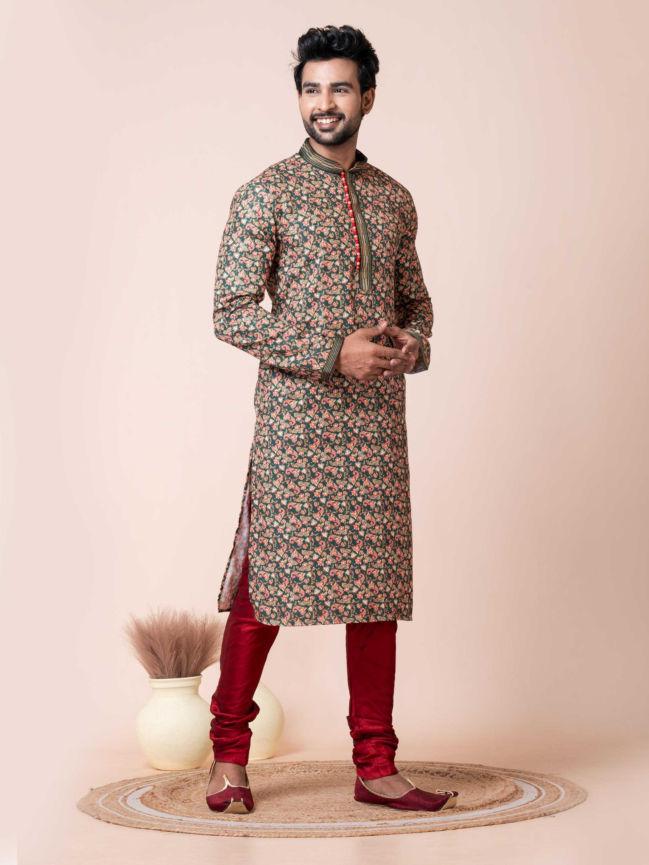Ynf Poly Cotton RIN223 3482A Mens Wear Wholesale Mens Kurtas Mens Kurta Pyjama Men Wedding kurta Manufacturer