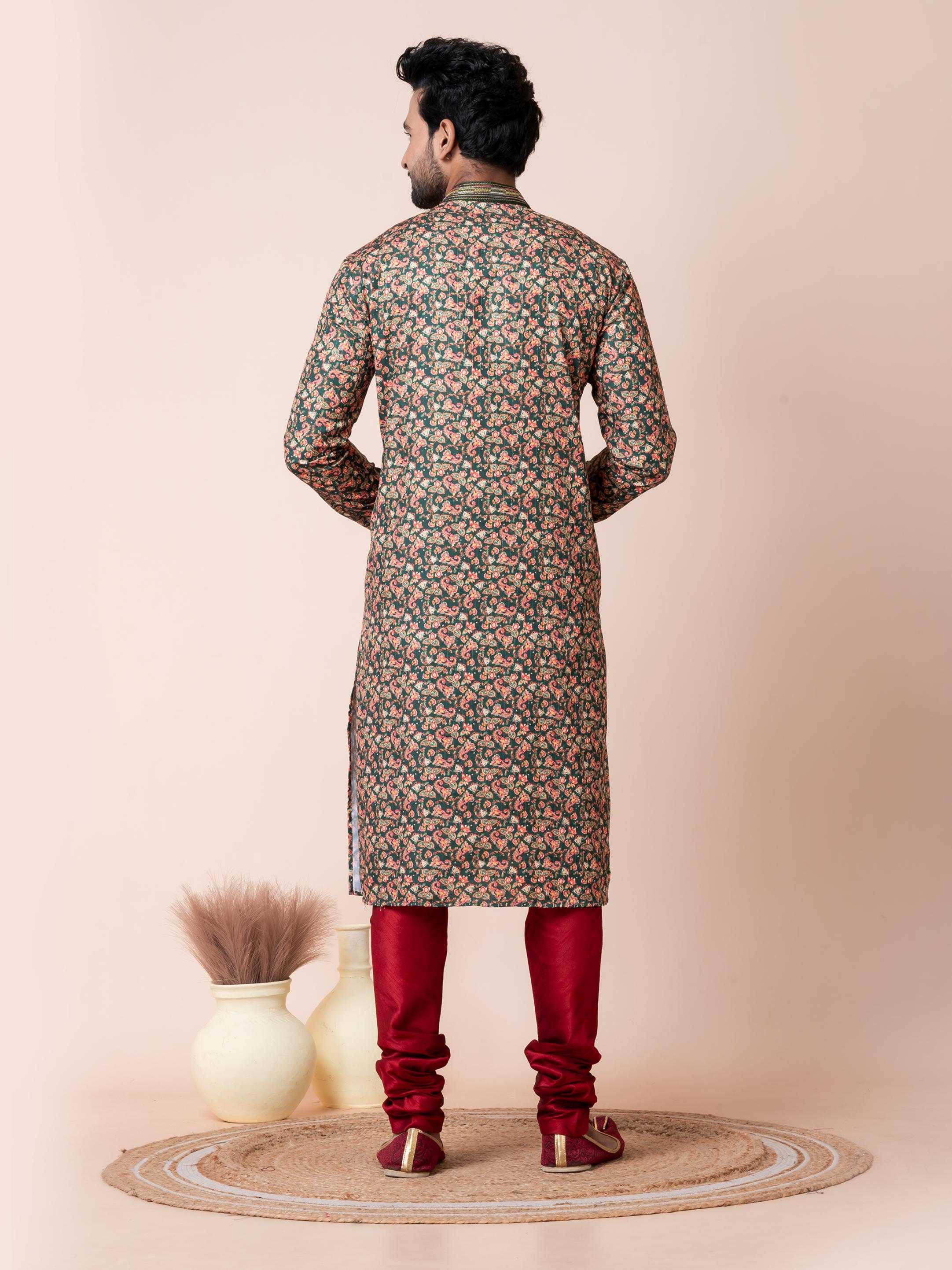 Ynf Poly Cotton RIN223 3482A Mens Wear Wholesale Mens Kurtas Mens Kurta Pyjama Men Wedding kurta Manufacturer
