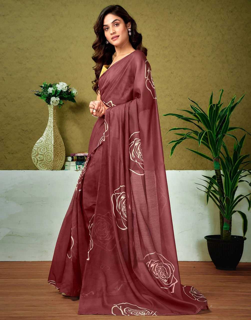 Ynf Pure Cotton RIN229 107 Sarees Wholesale Printed Cotton Saree Cotton Sarees Mulmul Cotton Sarees Manufacturer