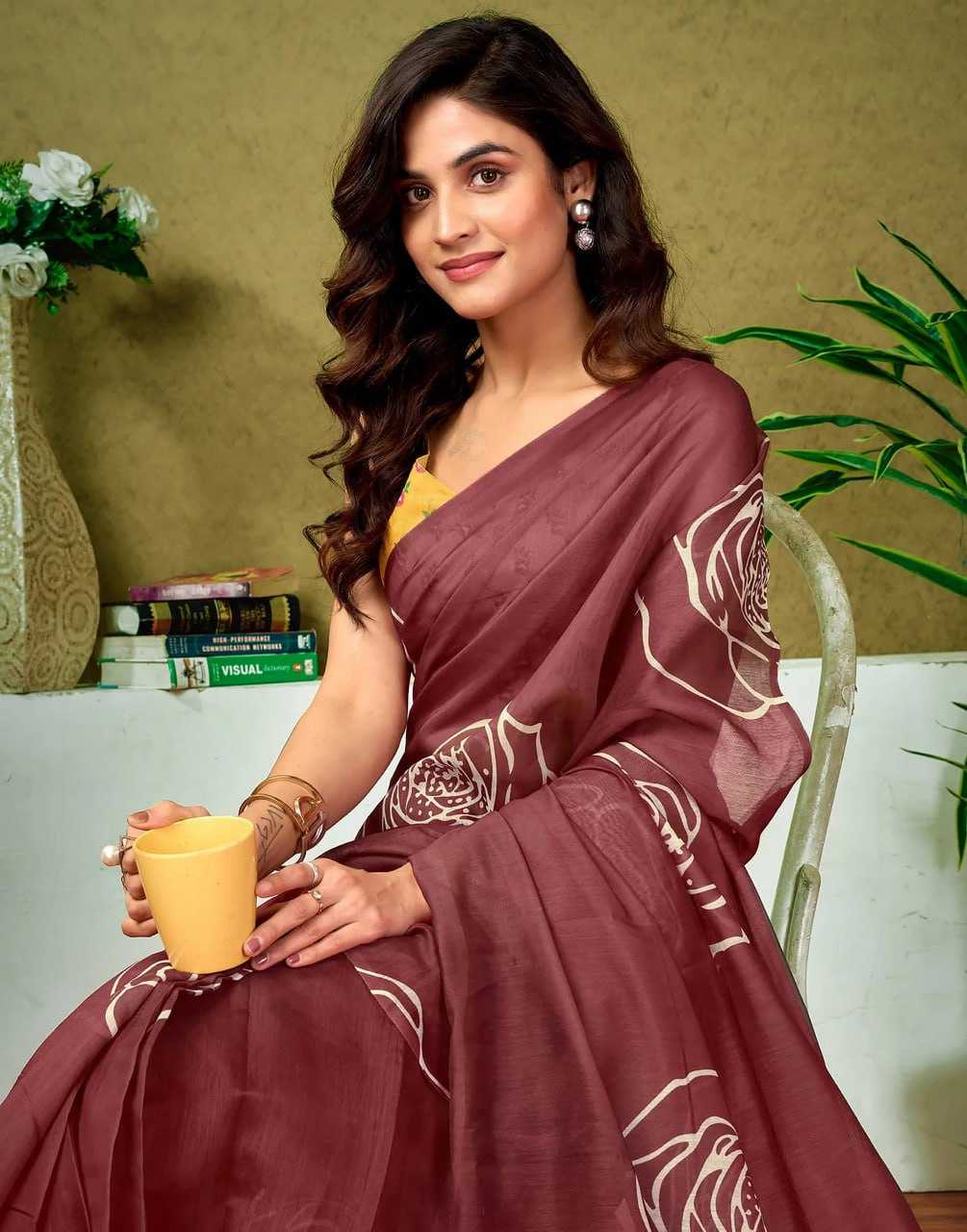 Ynf Pure Cotton RIN229 107 Sarees Wholesale Printed Cotton Saree Cotton Sarees Mulmul Cotton Sarees Manufacturer
