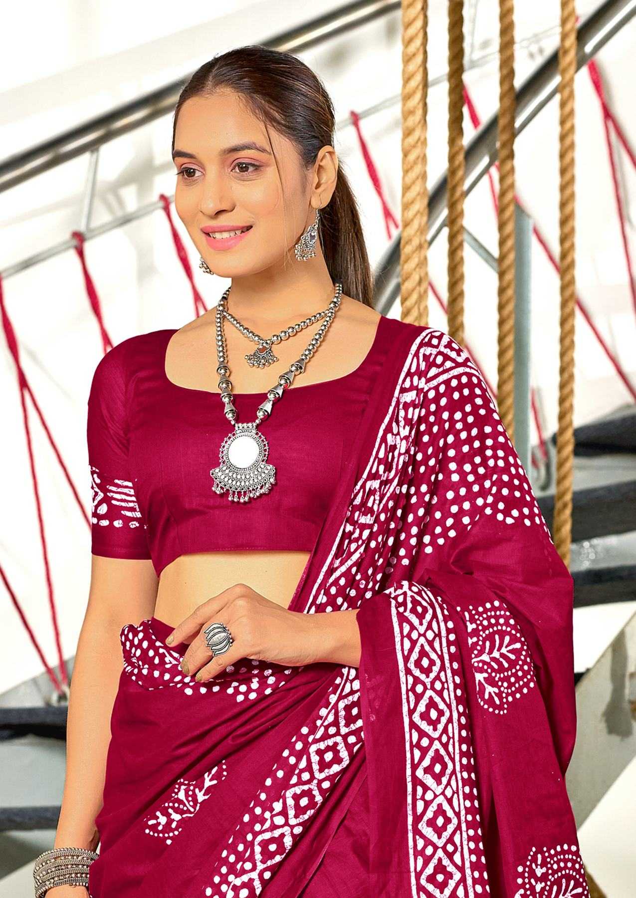 Ynf Pure Cotton RIN229 BATIK SESSION Sarees Wholesale Printed Cotton Saree Cotton Sarees Mulmul Cotton Sarees Manufacturer