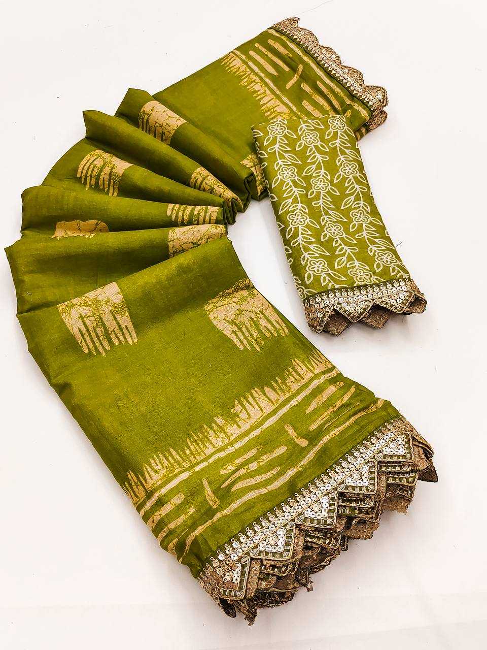 Ynf Pure Cotton RIN229 Emrodari Bodar Sarees Wholesale Printed Cotton Saree Cotton Sarees Mulmul Cotton Sarees Manufacturer