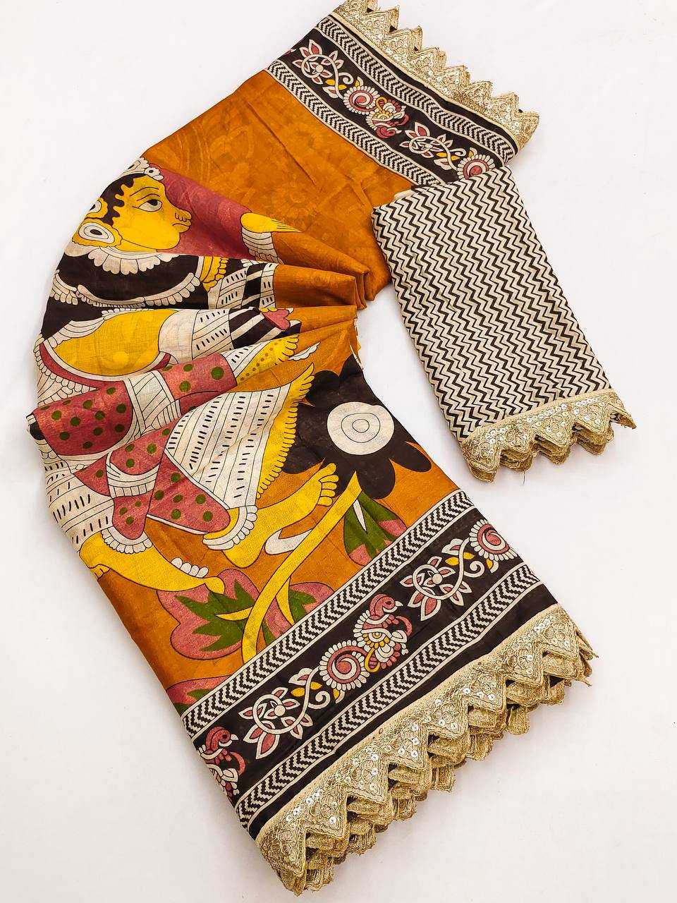 Ynf Pure Cotton RIN229 Emrodari Bodar Sarees Wholesale Printed Cotton Saree Cotton Sarees Mulmul Cotton Sarees Manufacturer