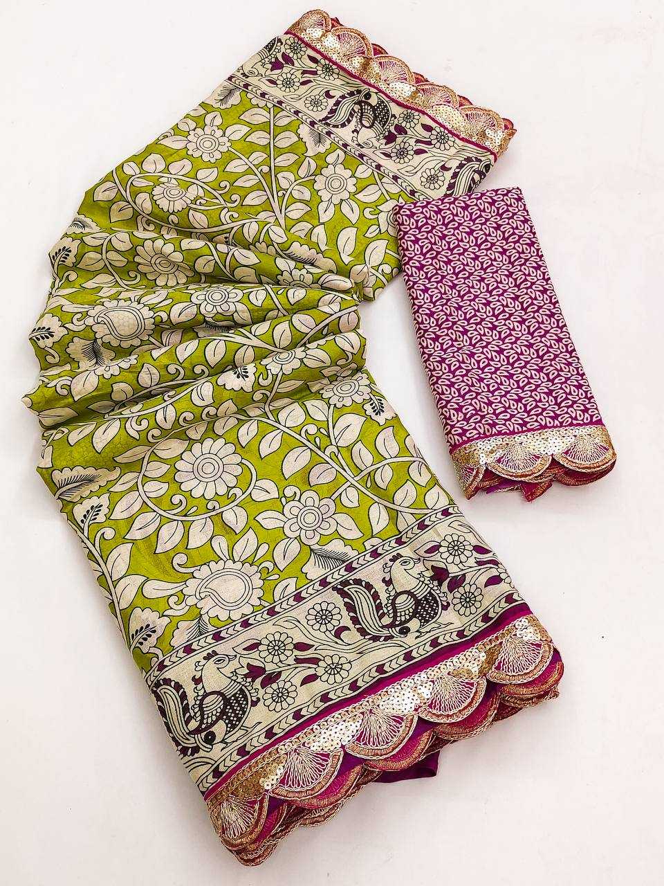 Ynf Pure Cotton RIN229 Emrodari Bodar Sarees Wholesale Printed Cotton Saree Cotton Sarees Mulmul Cotton Sarees Manufacturer