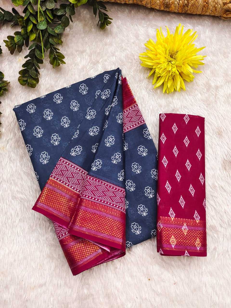Ynf Pure Cotton RIN229 RASHMIKA Sarees Wholesale Printed Cotton Saree Cotton Sarees Mulmul Cotton Sarees Manufacturer