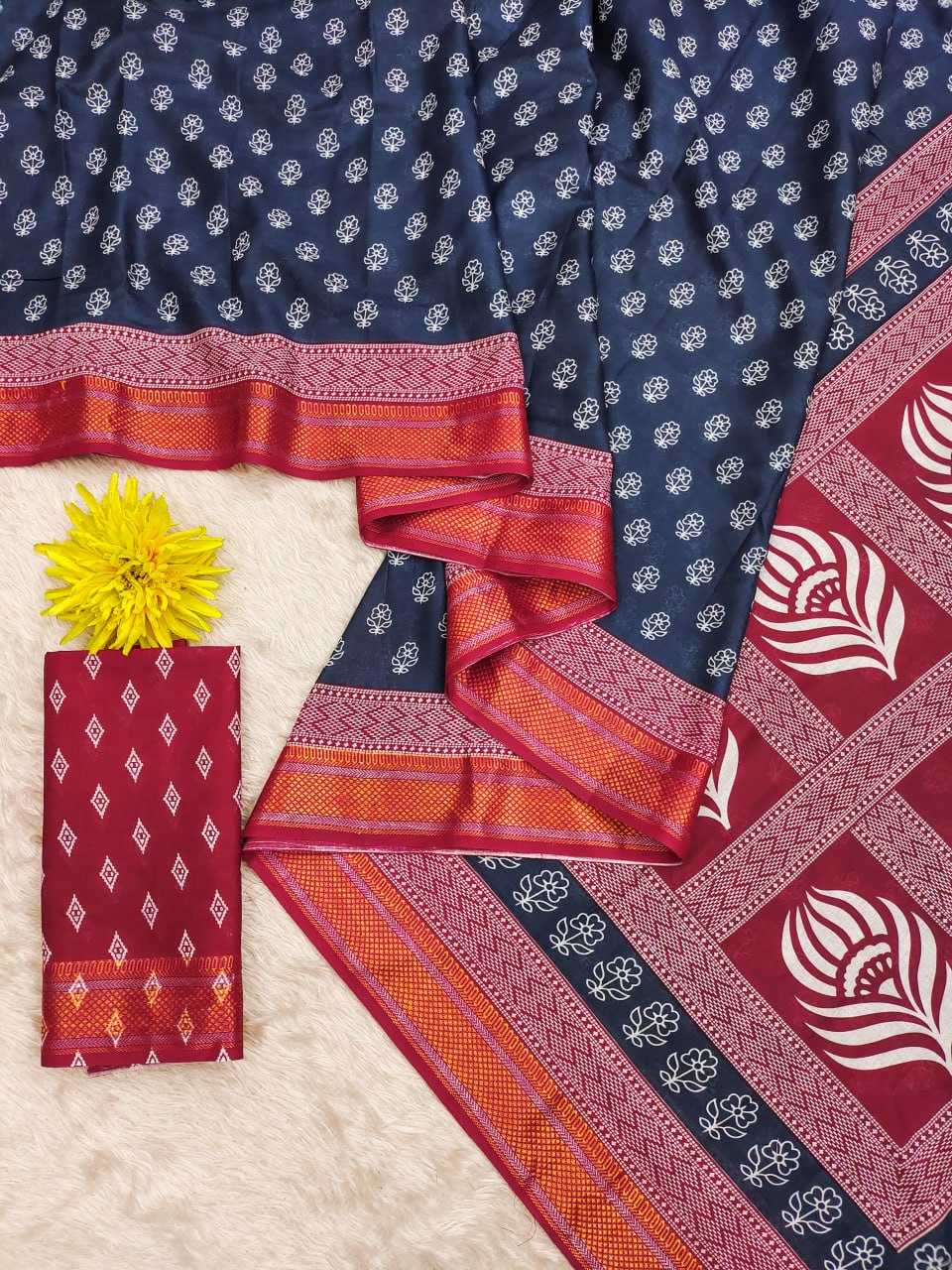 Ynf Pure Cotton RIN229 RASHMIKA Sarees Wholesale Printed Cotton Saree Cotton Sarees Mulmul Cotton Sarees Manufacturer
