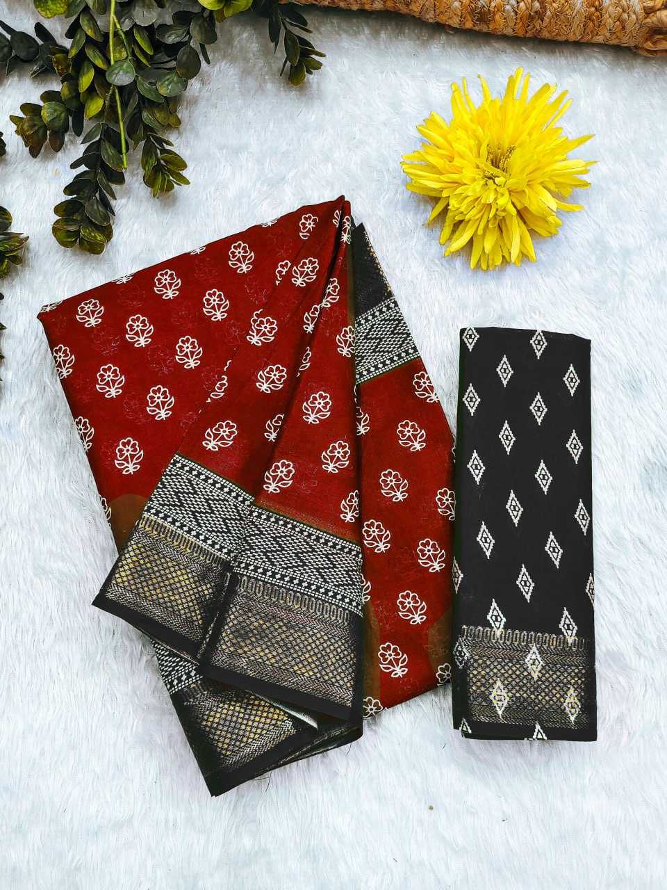 Ynf Pure Cotton RIN229 RASHMIKA Sarees Wholesale Printed Cotton Saree Cotton Sarees Mulmul Cotton Sarees Manufacturer