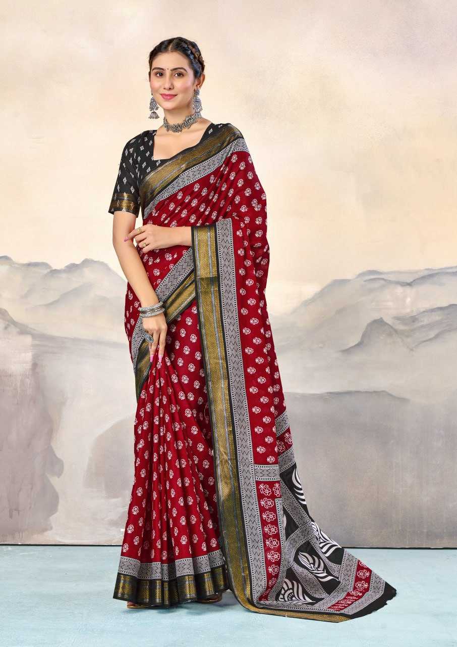 Ynf Pure Cotton RIN229 RASHMIKA Sarees Wholesale Printed Cotton Saree Cotton Sarees Mulmul Cotton Sarees Manufacturer