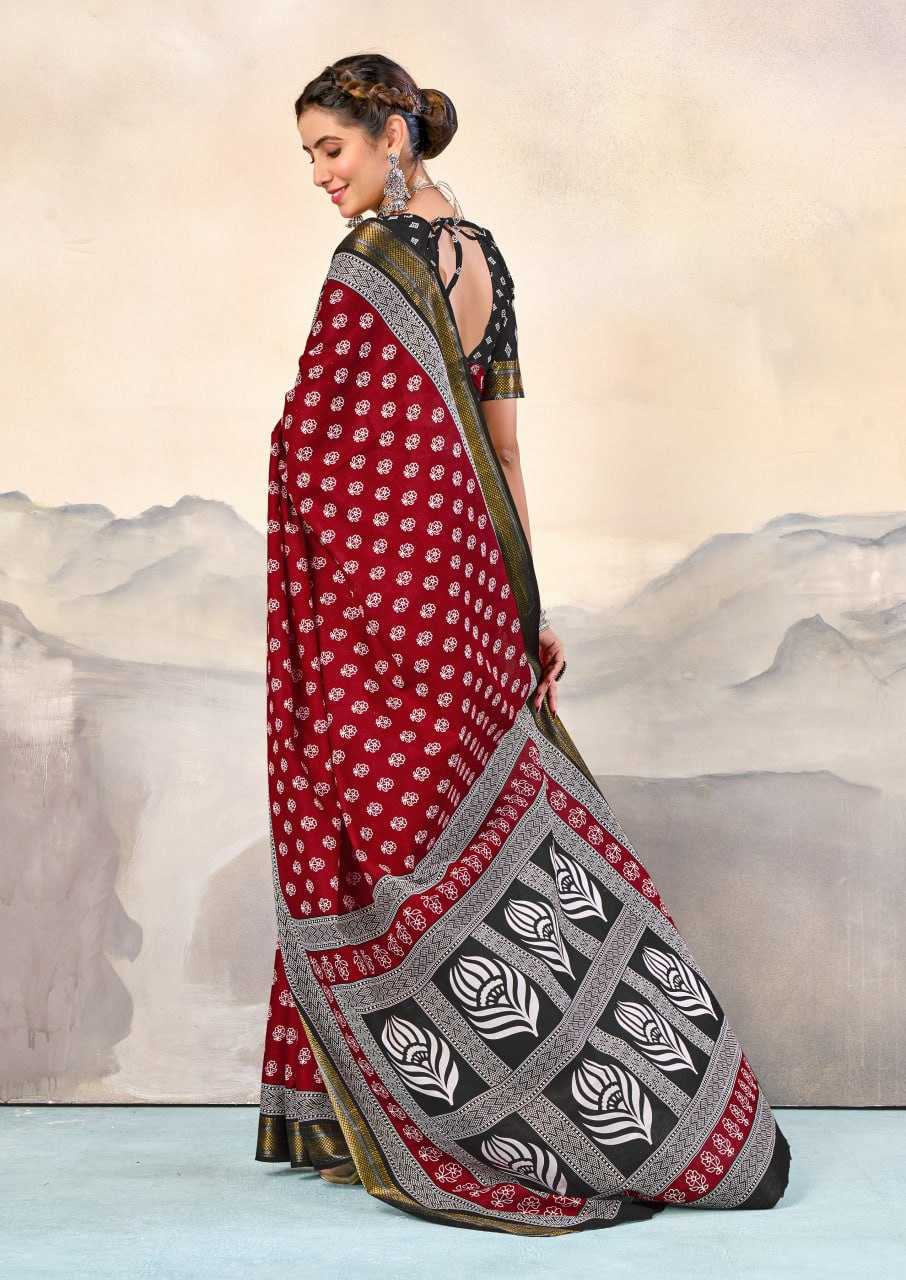 Ynf Pure Cotton RIN229 RASHMIKA Sarees Wholesale Printed Cotton Saree Cotton Sarees Mulmul Cotton Sarees Manufacturer
