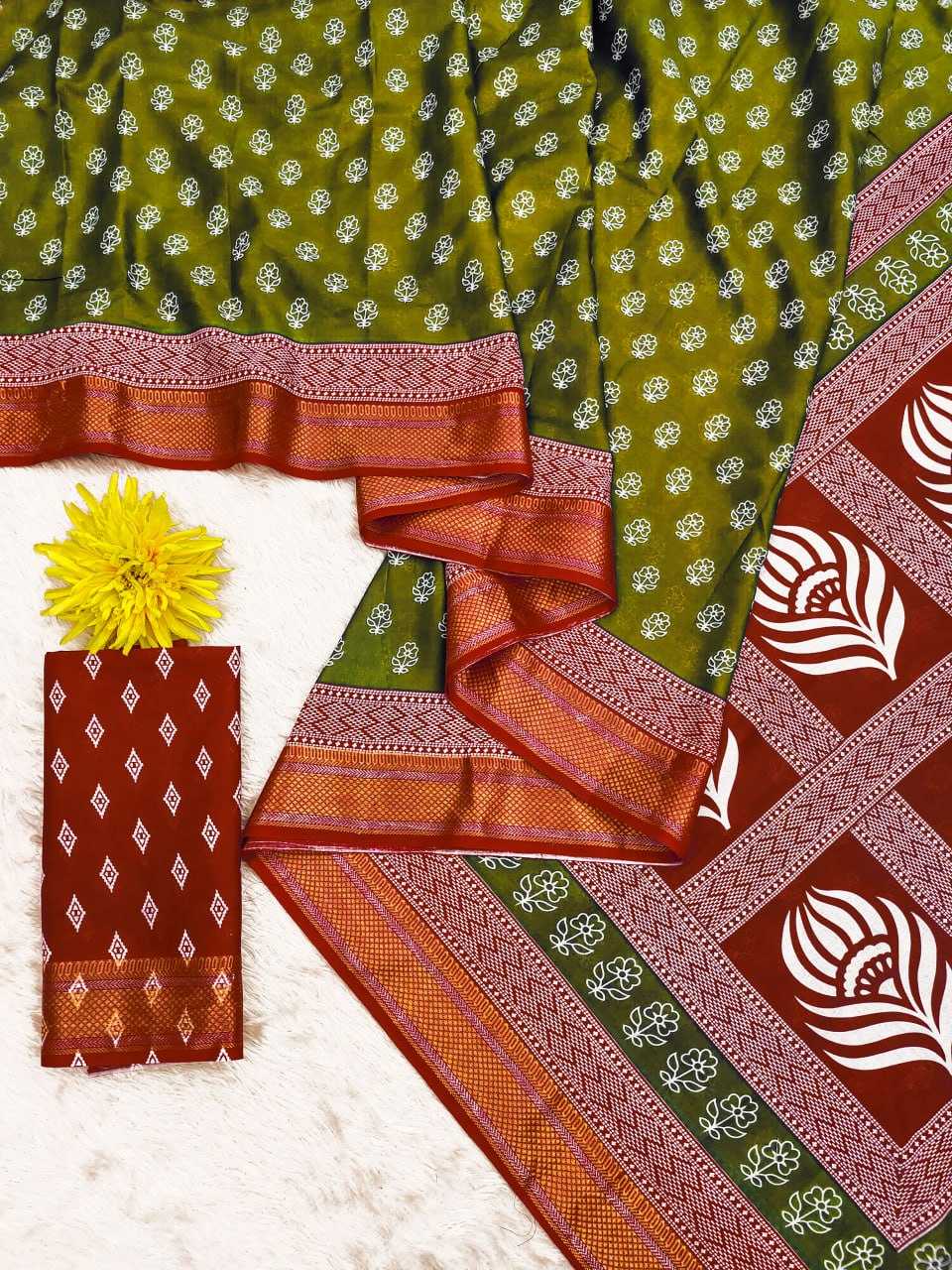 Ynf Pure Cotton RIN229 RASHMIKA Sarees Wholesale Printed Cotton Saree Cotton Sarees Mulmul Cotton Sarees Manufacturer