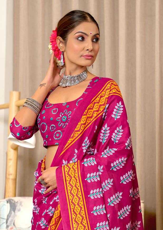 Ynf Pure Cotton RIN229 SITARA Sarees Wholesale Printed Cotton Saree Cotton Sarees Mulmul Cotton Sarees Manufacturer