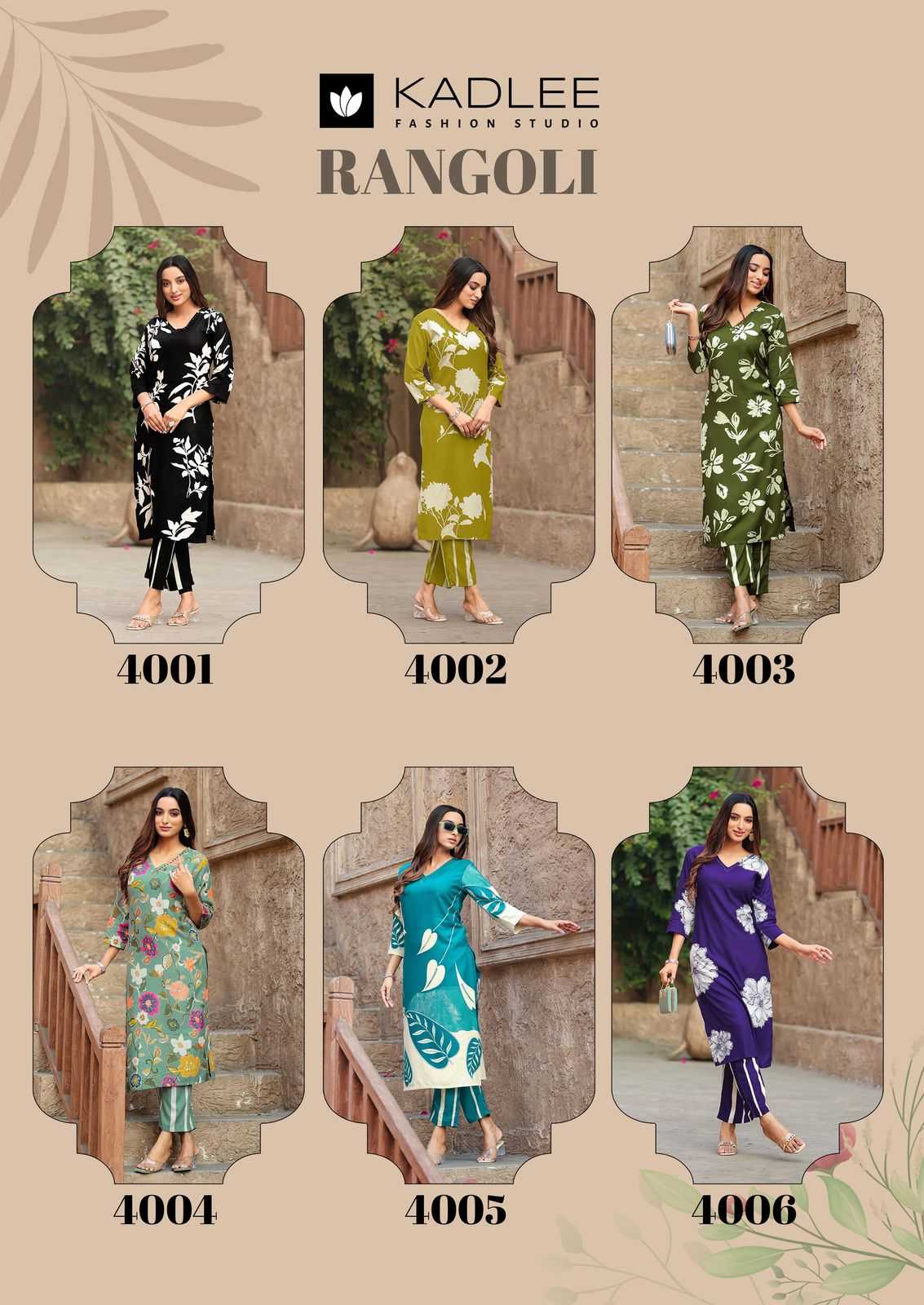Ynf Rayon RIN190 KADLEE Rangoli Setwise Collections Wholesale Kurtis Catalogs Manufacturer