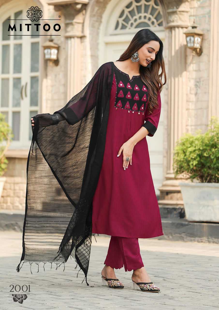 Ynf Rayon RIN190 MITTOO Rashmika Setwise Collections Wholesale Kurtis Catalogs Manufacturer