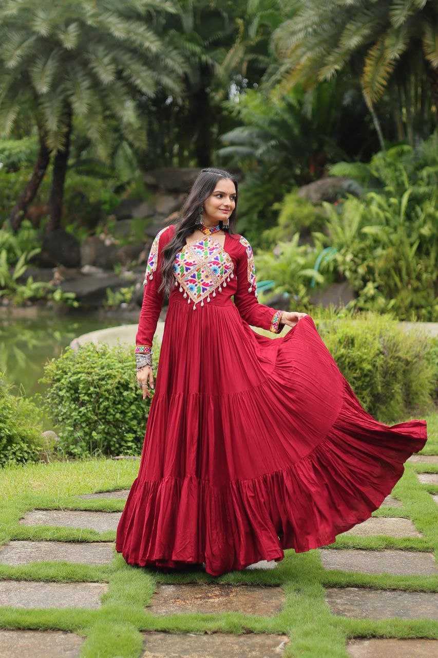 Ynf Reyon Cotton KESH491 9197 Gowns Wholesale Fancy Gowns Long Gowns Floor-Length Gowns Manufacturer