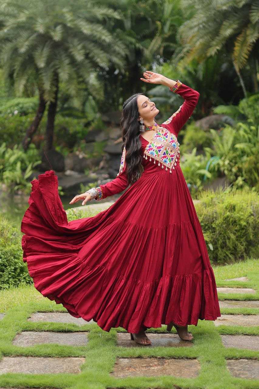 Ynf Reyon Cotton KESH491 9197 Gowns Wholesale Fancy Gowns Long Gowns Floor-Length Gowns Manufacturer
