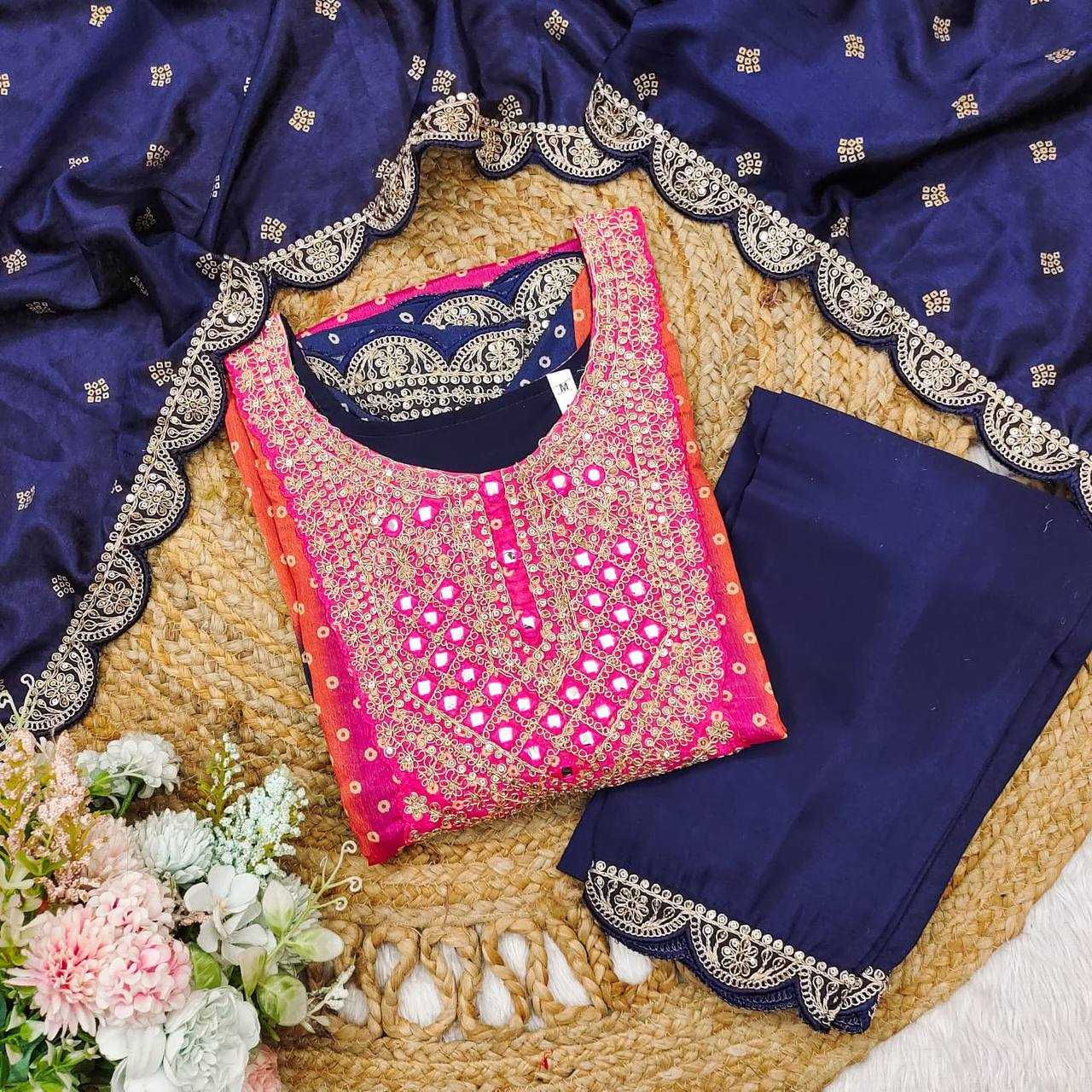Ynf Satin KESH501 print with mirror Suits & Dresses Wholesale Ladies Suits Printed Suits Designer Suits Manufacturer