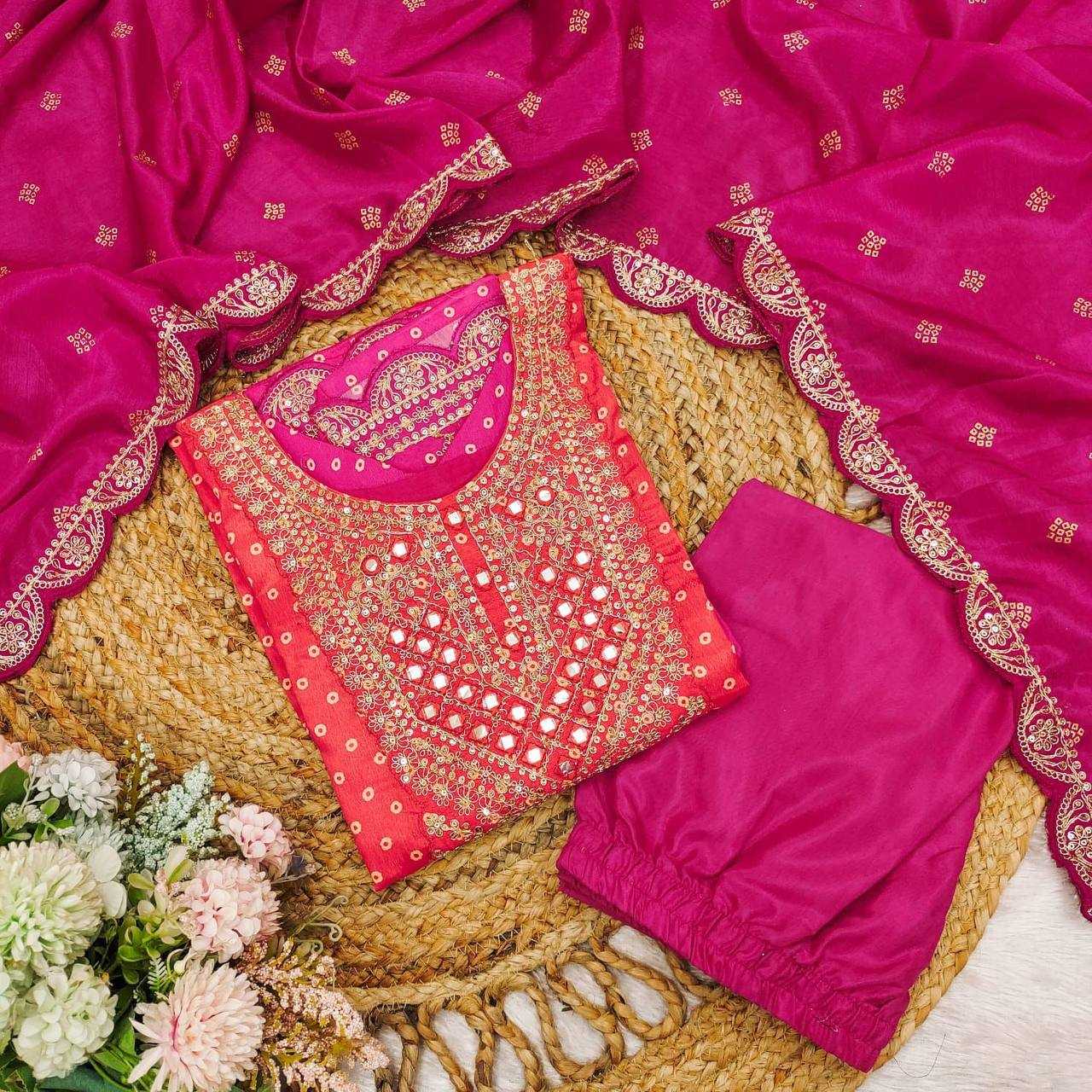 Ynf Satin KESH501 print with mirror Suits & Dresses Wholesale Ladies Suits Printed Suits Designer Suits Manufacturer