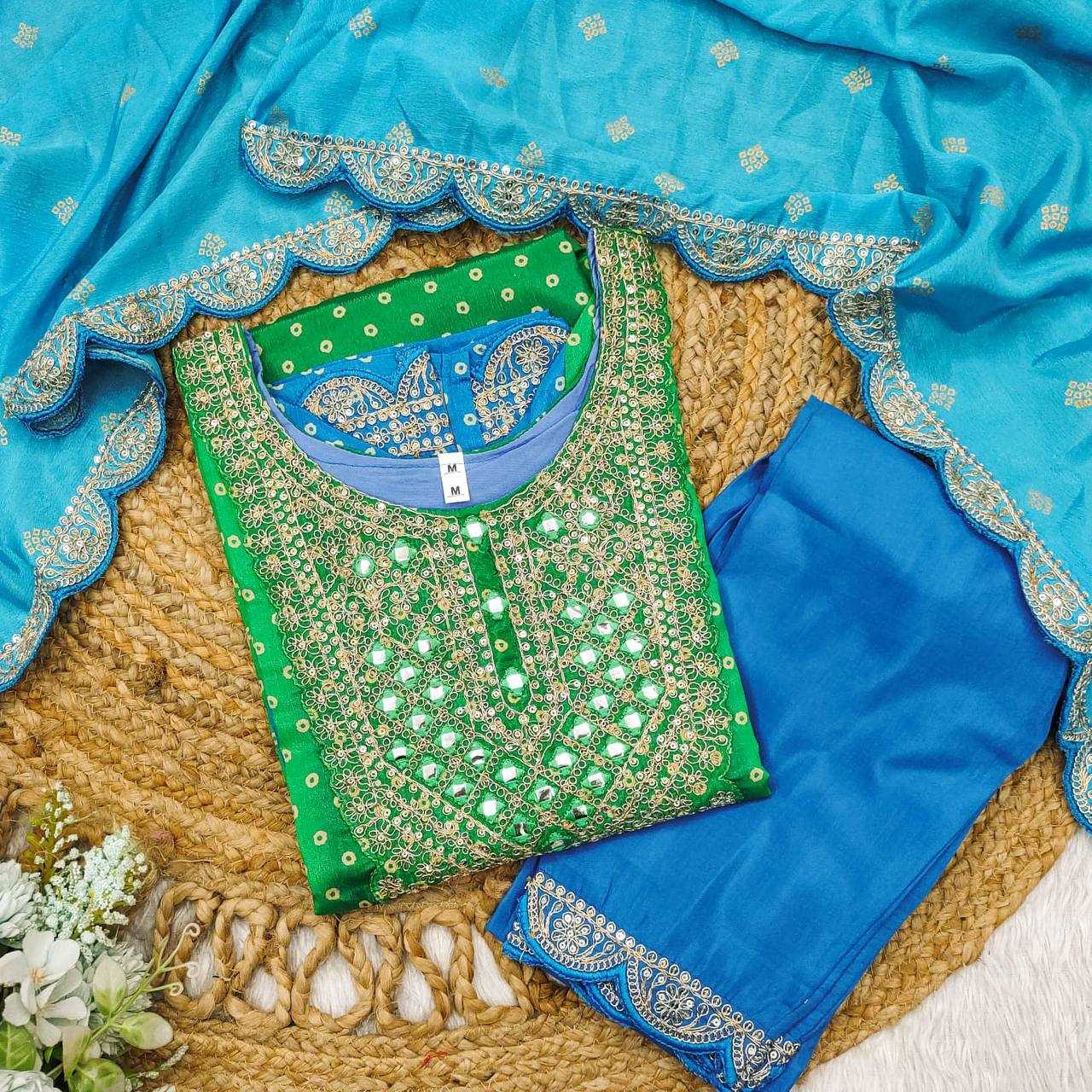 Ynf Satin KESH501 print with mirror Suits & Dresses Wholesale Ladies Suits Printed Suits Designer Suits Manufacturer