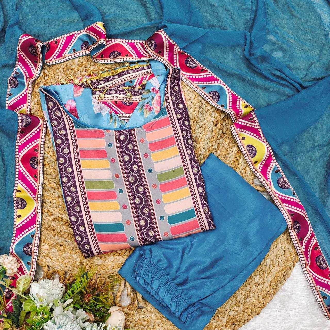 Ynf Satin KESH501 spirit Suits & Dresses Wholesale Embroidery Suits Palazzo Suit Designer Suits Manufacturer