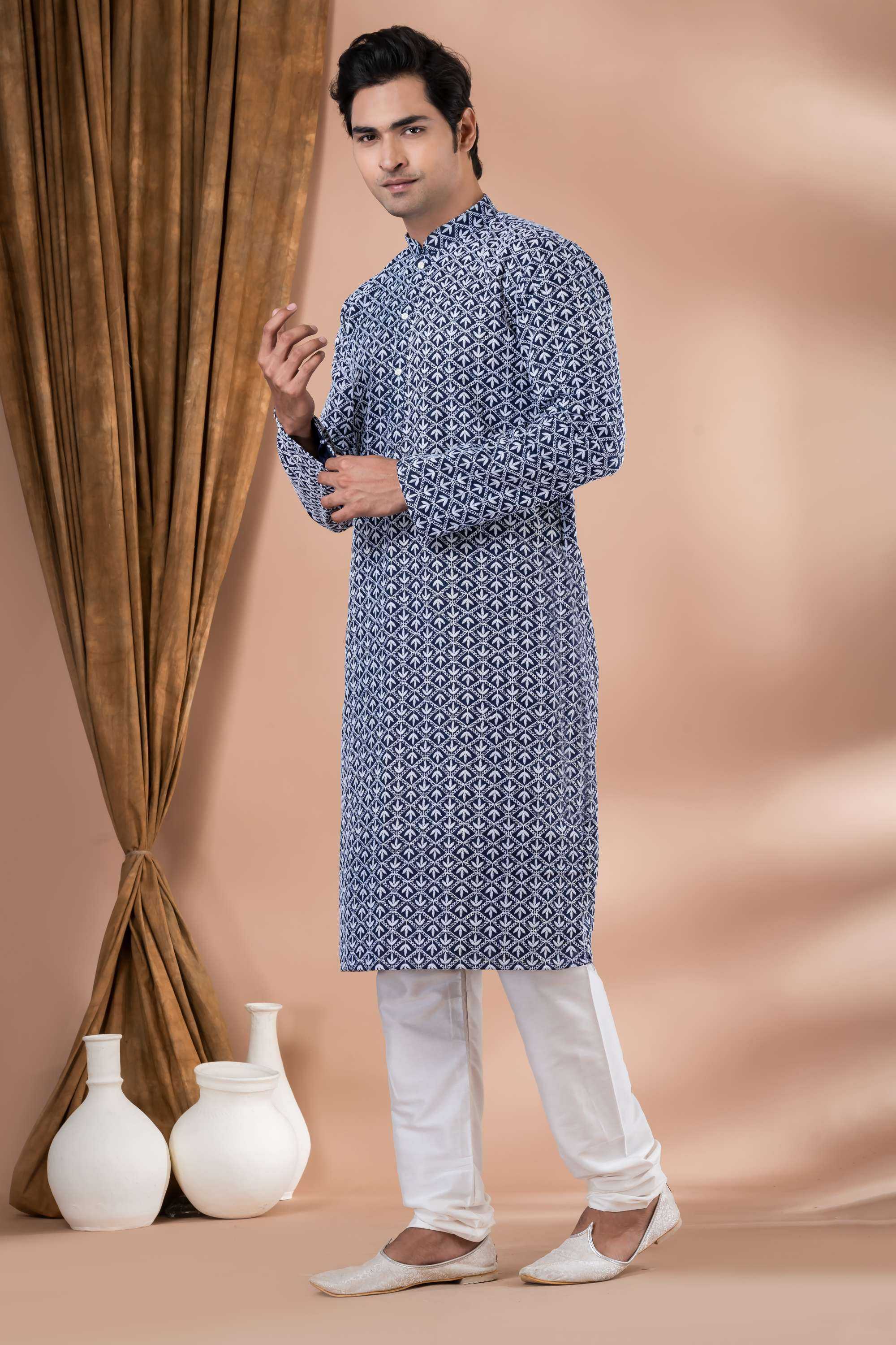 Ynf Silk Cotton RIN223 3437B Mens Wear Wholesale Mens Kurtas Mens Kurta Pyjama Men Wedding kurta Manufacturer
