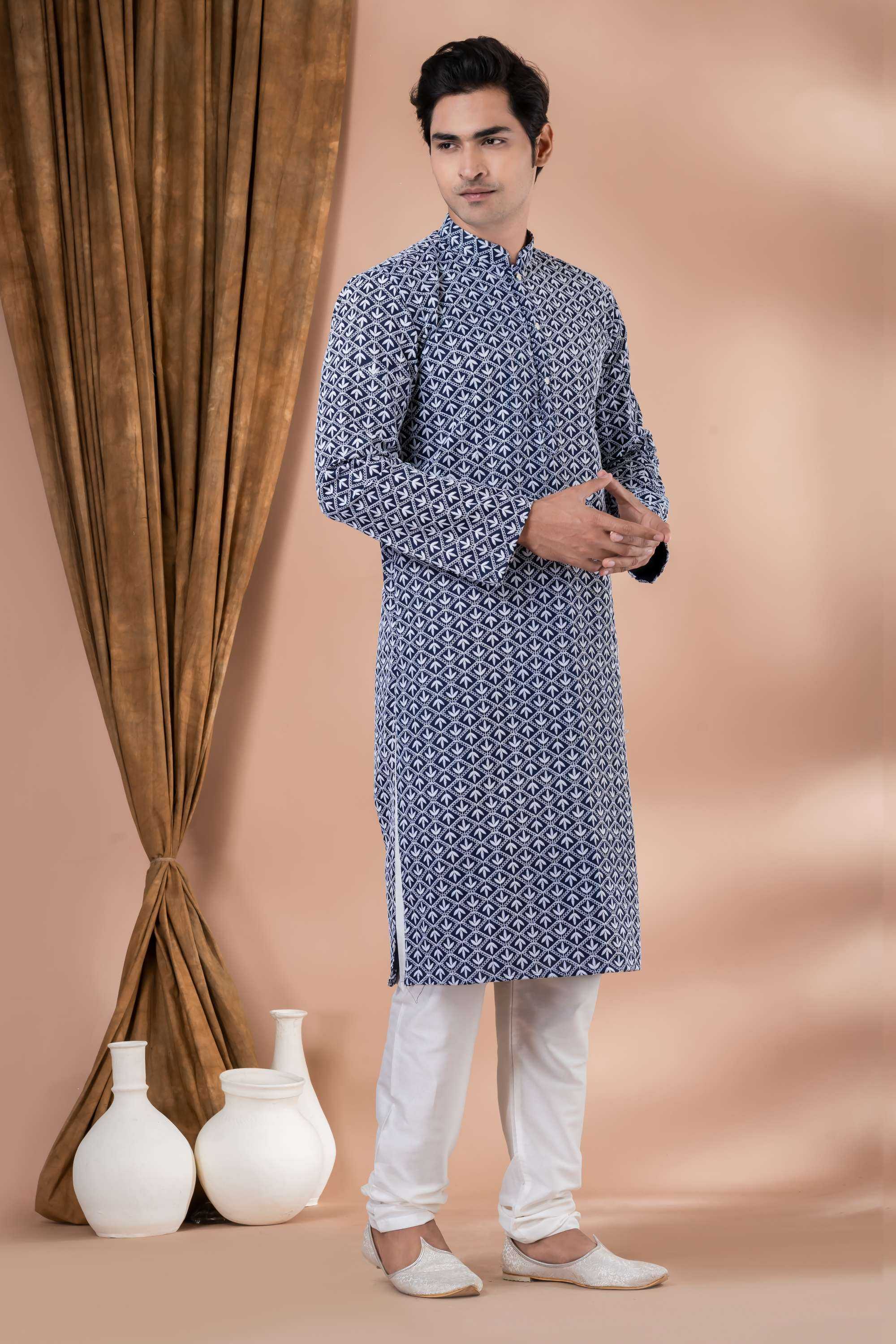 Ynf Silk Cotton RIN223 3437B Mens Wear Wholesale Mens Kurtas Mens Kurta Pyjama Men Wedding kurta Manufacturer