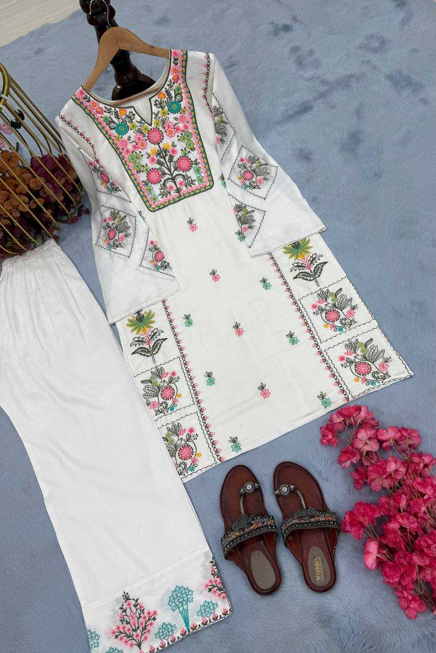 Ynf Silk KESH141 1105 Suits & Dresses Wholesale Embroidery Suits Palazzo Suit Silk Suits Manufacturer