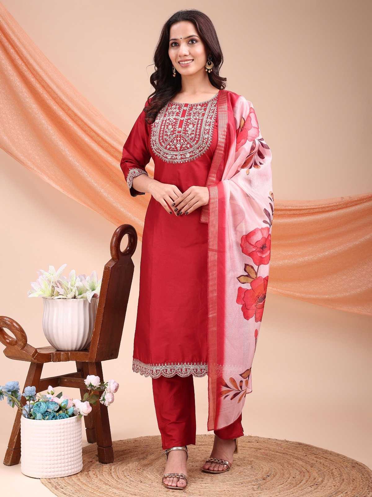 Ynf Silk RIN222 SI-225 Kurti Plus Size Collections Wholesale Designer Kurtis Embroidered Kurtis Silk Kurtis Manufacturer