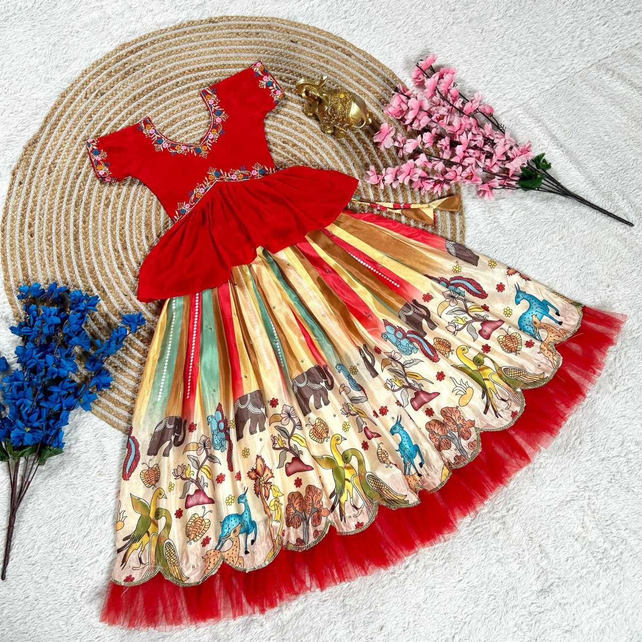 Ynf soft chinon KESH505 348 Kids Wear Wholesale Kids Lehenga Indian Wear For Kids Kids Lehenga Choli Manufacturer