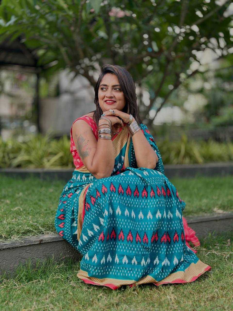 Ynf Soft Cotton RIN229 SMC-91 Sarees Wholesale Printed Cotton Saree Cotton Sarees Mulmul Cotton Sarees Manufacturer