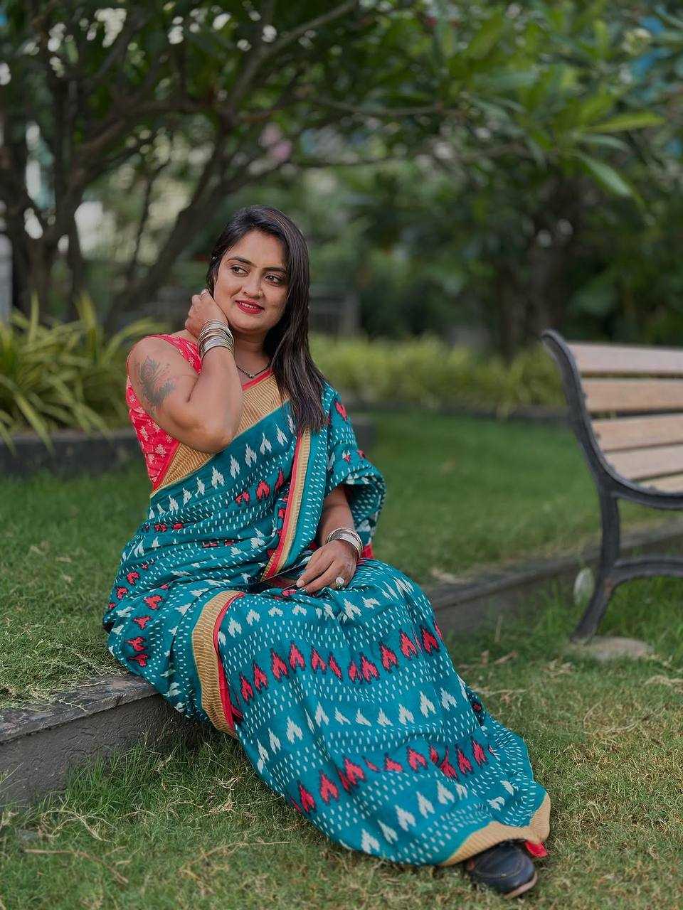 Ynf Soft Cotton RIN229 SMC-91 Sarees Wholesale Printed Cotton Saree Cotton Sarees Mulmul Cotton Sarees Manufacturer