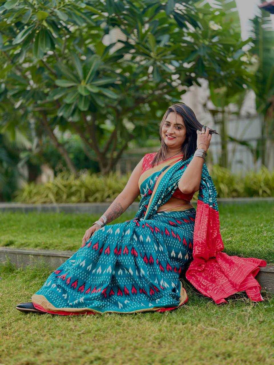 Ynf Soft Cotton RIN229 SMC-91 Sarees Wholesale Printed Cotton Saree Cotton Sarees Mulmul Cotton Sarees Manufacturer
