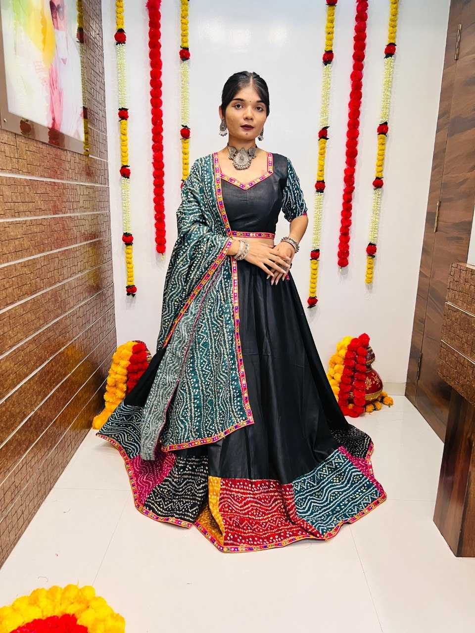 Ynf Soft Cotton Silk RIN227 RAJWADI VOL 7-7040 Lehengas Wedding Collections Festive Collections Wholesale Silk Lehenga Printed Lehenga Lehenga With Blouse Manufacturer