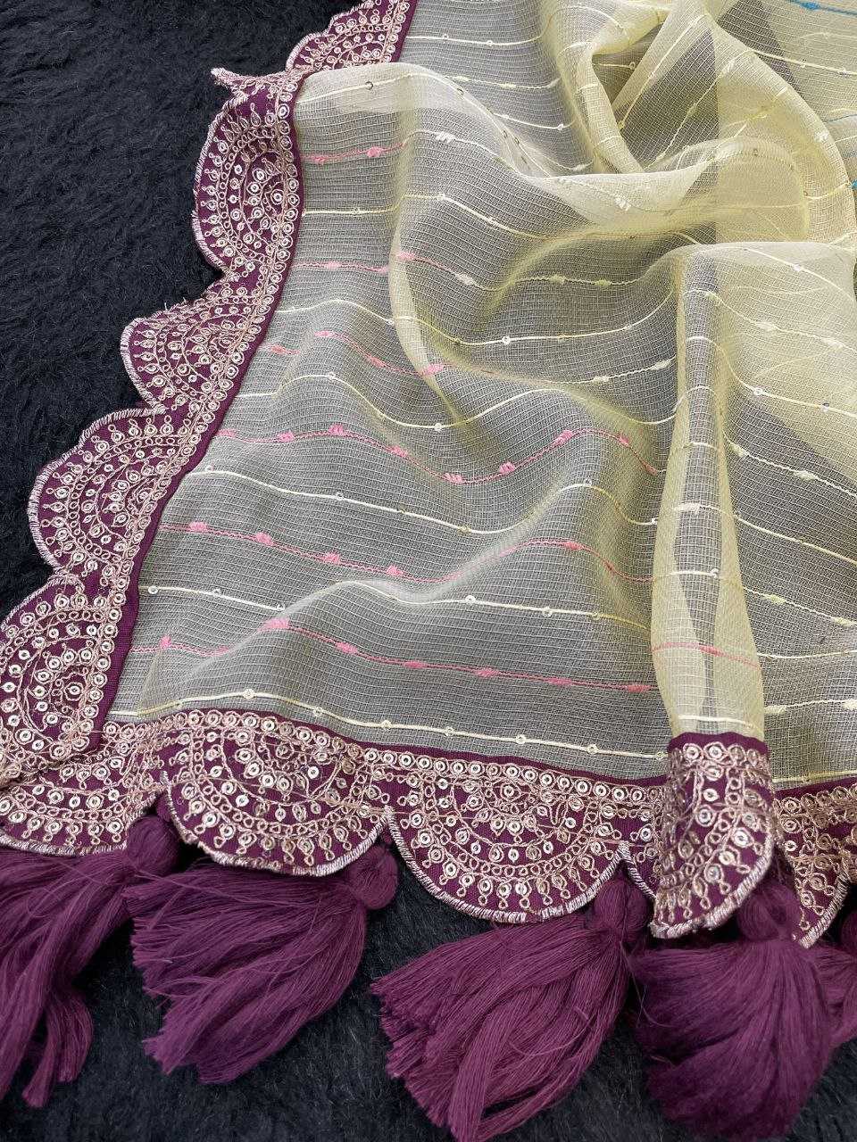 Ynf Tissue RIN216 GOPI Sarees Wedding Collections Festive Collections Wholesale Net Sarees Embroidered Sarees Lace Border Sarees Manufacturer