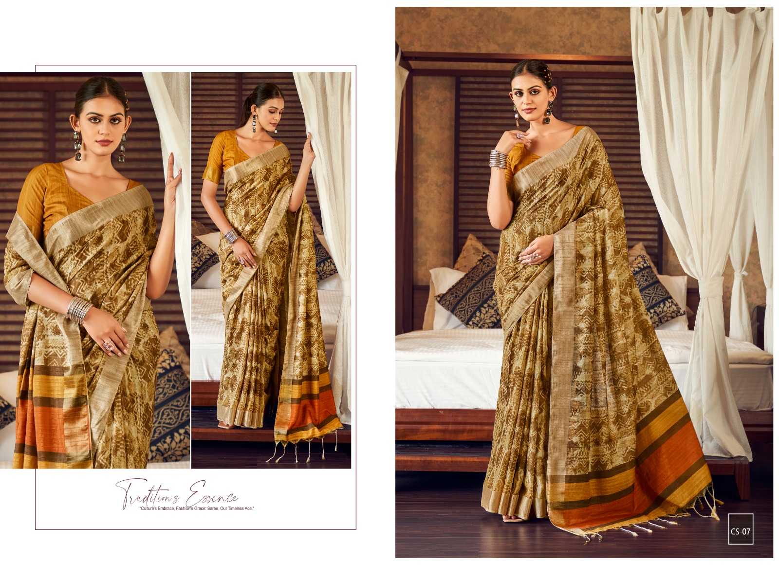 Ynf Tussar Silk RIN203 Cream silk Silk Sarees Wedding Collections Festive Collections Wholesale Tussar Silk Sarees Handloom Sarees Designer Silk Sarees Manufacturer