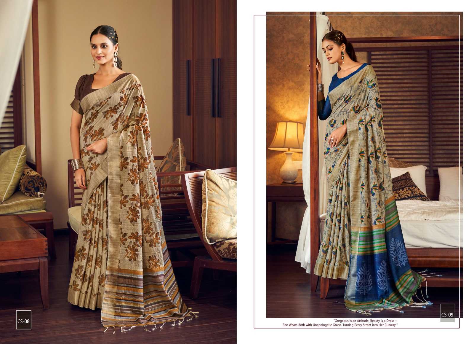 Ynf Tussar Silk RIN203 Cream silk Silk Sarees Wedding Collections Festive Collections Wholesale Tussar Silk Sarees Handloom Sarees Designer Silk Sarees Manufacturer